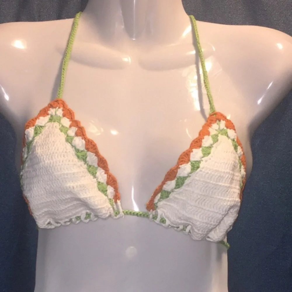 Lucky Brand Crochet Triangle Bikini